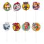 dekora - Set für Cupcakes und Muffin Deko Geburtstag - Paw Patrol Cupcake Topper aus Papier - 16 Stück in 8 verschiedenen Designs