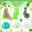 LAWOHO 6 Stück Farbverlauf Grünem Slime Set enthält Fluffy Cloud Wolkenschleim, Clear Slime & Butter Schleim, Schleim Kinder Party Geschenk, Geburtstag Weihnachten Geschenk für Mädchen, Jungen(Gemüse)