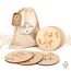 MeinBaby123® Nachhaltige Holz Meilensteinkarten 40 Stk. inkl. Stoffbeutel | Baby Holzmeilensteinkarten 1 Jahr | Geschenk zur Geburt | Geschenk für werdende Eltern | Geschenk Schwangerschaft (Holz)