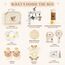 vamei Baby Geschenk Jungen, Neugeborenen Geschenk Babygeschenke zur Geburt Junge Mädchen mit Baby Strampler Badetücher Lätzchen Socken Rassel Erinnerungsbox Grußkarten Baby Shower Party