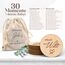 Holz Meilensteinkarten Baby auf deutsch - 30 Meilensteine auf edlen Holzscheiben als Geschenk zur Geburt/zur Babyparty für Schwangere, werdende Mütter, werdende Eltern. (Packung mit 2)