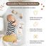EULENTALER® Meilensteinkarten Baby I Das Original I Von Pädagogen gestaltet I Mit handgemalten Boho Illustrationen I Monatskarten mit beschreibaren Rückseiten I 48 Karten mit Box "Mein erstes Jahr"