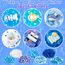 LAWOHO 6 Stück Farbverlauf Blau Slime Set enthält Fluffy Cloud Wolkenschleim, Clear Slime & Butter Schleim, Schleim Kinder Party Geschenk, Geburtstag Weihnachten Geschenk für Mädchen & Jungen(Ozeane)