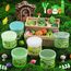 LAWOHO 6 Stück Farbverlauf Grünem Slime Set enthält Fluffy Cloud Wolkenschleim, Clear Slime & Butter Schleim, Schleim Kinder Party Geschenk, Geburtstag Weihnachten Geschenk für Mädchen, Jungen(Gemüse)