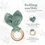 Mikito Baby Geschenk Junge & Mädchen/Neugeborenen Geschenk mit Musselin Schnuffeltuch + Beißring + Lätzchen + Baby Holzschild/Geschenk zur Geburt