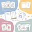 Miniwerk Meilensteinkarten Baby 60 Stück – persönliches Geschenk zur Geburt, Erinnerungsbox Baby, Babytagebuch, Ergänzung zur Baby Erstausstattung für Neugeborene und Eltern, Kontrastkarten Baby