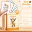 Giftota Affirmationskarten für Kinder - 48 Affirmationskarten inkl. Kartenständer aus Holz - Positive Positive Affirmationen für für Selbstbewusstsein, Mut und Lebensfreude - Süße Tier Stil