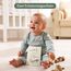 EULENTALER® Monatskarten Baby 1-12 Monate I Von Pädagogen gestaltet I Meilensteinkarten "Mein erstes Jahr" Set als Geschenk zur Geburt & Babyparty I 48 Karten Inkl. Geschenkbox für Jungen & Mädchen
