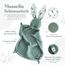 Mikito Baby Geschenk Junge & Mädchen/Neugeborenen Geschenk mit Musselin Schnuffeltuch + Beißring + Lätzchen + Baby Holzschild/Geschenk zur Geburt