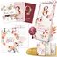 EULENTALER® Meilensteinkarten Baby I Von Pädagogen gestaltet I Meilensteinkarte Set als Geschenk zur Geburt I 48 Karten Inkl. Geschenkbox für Mädchen I Mein erstes Jahr mit allen Meilensteinen