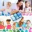 LAWOHO 6 Stück Farbverlauf Blau Slime Set enthält Fluffy Cloud Wolkenschleim, Clear Slime & Butter Schleim, Schleim Kinder Party Geschenk, Geburtstag Weihnachten Geschenk für Mädchen & Jungen(Ozeane)