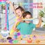 Thedttoy Crystal Slime Set, 500 ml DIY Clear Schleim Kinder Set mit 26 Add-Ins, Schleim Selber Machen Set, Sensorisches Slime Spielzeug Geschenk für Kinderparty, Geburtstag, Ostern, Neujahr