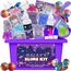Funewest Schleim Selber Machen Set, Galaxy Slime Set, DIY Schleim Kinder, Kreative Weihnachten Geburtstag Party Geschenk Mädchen 6-12 jahre