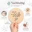 Holz Meilensteinkarten Baby auf deutsch - 30 Meilensteine auf edlen Holzscheiben als Geschenk zur Geburt/zur Babyparty für Schwangere, werdende Mütter, werdende Eltern. (Packung mit 2)