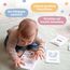 Miniwerk Meilensteinkarten Baby 60 Stück – persönliches Geschenk zur Geburt, Erinnerungsbox Baby, Babytagebuch, Ergänzung zur Baby Erstausstattung für Neugeborene und Eltern, Kontrastkarten Baby