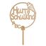 Giftota Cake Topper Schulkind aus Holz mit LED Lichterkette - Tortendeko Einschulung - 2025 Einschulung Deko für Junge Mädchen - Schulanfang Deko