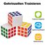 Willingood Mini Zauberwürfel, Weiß 12 Stück 3 * 3 * 3cm Party Mitgebsel Kindergeburtstag Gastgeschenke für Weihnachten Reisespiele Geburtstag Mädchen und Jungen