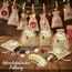 Otuuz 12 Stück Glückssteine für Kinder mit Jutesäckchen Bunte Glücksbringer Steine Magische Steine Party Mitgebsel für Kindergeburtstag Silvester Waldtiere Geburtstag Geschenke Kinder Kleinigkeiten