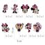 dekora - Set für Cupcakes und Muffin Deko Geburtstag - Minnie Maus Cupcake Topper aus Papier - 16 Stück in 8 verschiedenen Designs