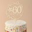Giftota Holz Cake Topper mit LED Lichterkette - 80. Geburtstag Deko - Tortendeko für Frauen & Männer