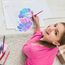Elektheim 12 Stück Meerjungfrau EINLADUNGSKARTEN， Kinder Kreative Kunsthandwerk EINLADUNGSKARTEN für Mädchen Jungen Kinder zum GEBURTSTAG Einschulung und KINDERPARTY