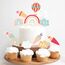 Tortendeko zur Einschulung, 12-teilig Regenbogen Schulanfang Cupcake Toppers, Schuleinführung Kuchen Fondant Muffins Zucker Dekorationen, für Junge Mädchen 1. Schultag Party Deko - Beidseitig Bedruckt