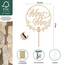Giftota Cake Topper Hochzeit Holz Mit LED Lichterkette - Tortendeko "Mr und Mrs" - Hochzeitstorte Deko