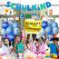 SCHULKIND Deko Einschulung Junge, Einschulung Schuleinführung Schulanfang Deko Set, Girlande Schulanfang + Zuckertüten Banner + 16 Luftballon mit ABC 123 Schultüte Motiv Konfetti Folienballon