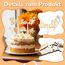 Humairc 2025 Tortendeko Einschulung 10tgl. aus Holz Junge Mädchen Schulkind Zuckertüte Cake Topper ABC 123 Cupcake Torte Deko Kuchendeko Schulanfang