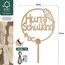 Giftota Cake Topper Schulkind aus Holz mit LED Lichterkette - Tortendeko Einschulung - 2025 Einschulung Deko für Junge Mädchen - Schulanfang Deko