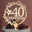 Giftota LED Holz Cake Topper für 21. Geburtstag - Tortendeko und Kuchen Deko für Jungen und Mädchen
