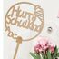 Giftota Cake Topper Schulkind aus Holz mit LED Lichterkette - Tortendeko Einschulung - 2025 Einschulung Deko für Junge Mädchen - Schulanfang Deko