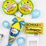 Einschulung Deko Set Mädchen - Rosa Schulkind Banner, Zuckertüte Folienballon, Schulanfang Latex Ballons für Schuleinführung