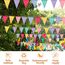 Alintor Wimpelkette Outdoor, 5 Pack Girlande Geburtstag, Einschulung Deko, Wimpelkette Outdoor Wetterfest, für Deko Gartenparty, Regenbogen Deko, Luftschlangen (Kein Stoffbeutel enthalten)