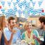30M Bayrische Deko Oktoberfest Party Girlande Oktoberfest Wimpel Bayern Deko Wimpelkette Blau und Weiß Wetterfest Banner Schulanfang Einschulung Deko