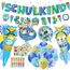 CUTLOT SCHULKIND 2026 Deko Einschulung Junge, SCHULKIND Banner, Dinosaurier Banner, 22 Latexballons, 4 Folienballon, 3 Aufkleber Schulanfang Schuleinführung Deko