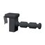 dekohaken24.de 4x Fensterhaken/Dekohaken mit Distanzhalter - ideal für Fenster- oder Weihnachstdekoration, Klemmbereich 10-27 mm (anthrazit, M)