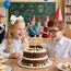 Tortendeko Einschulung, Holz Endlich Schulkind Tortendeko Kuchen Deko Einschulung Cake Topper Schulkind Kuchen Deko Torten Topper ABC 123 Kuchendeko Schulanfang für Mädchen Junge Schuleinführung Party
