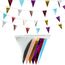 Wimpelkette Outdoor Pastell 4 Stück– GREATRIL 16M Metallic Girlande Kinderzimmer Kunststoffe Wetterfest Wimpel für Garten Klassentreffen Abschluss Garten Geburtstag Ostern Schulkind Party Deko