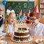 Tortendeko Einschulung, Holz Schulkind Tortendeko, Kuchen Deko Einschulung, Cake Topper Schulkind Kuchen Deko, Schulanfang Torten Topper, Kuchendeko Schulanfang für Mädchen Junge Schuleinführung Party