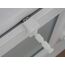 dekohaken24.de 4x Fensterhaken/Dekohaken mit Distanzhalter - ideal für Fenster- oder Weihnachstdekoration, Klemmbereich 10-27 mm (weiß, M)