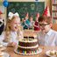 Tortendeko Einschulung, Kuchen Deko Einschulung, Holz Schulkind Tortendeko, Cake Topper Schulkind Kuchen Deko, Schulanfang Torten Topper, Kuchendeko Schulanfang für Mädchen Junge Schuleinführung Party