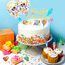 24 Stück Schulanfang Tortendeko, Tortendeko Einschulung, Einschulung Deko Kuchen Papierfächer für Junge und Mädchen Schulanfang Party Dekoration (Bunt)