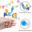 25 Stück Schulanfang Tortendeko, Tortendeko Einschulung, Einschulung Deko Kuchen Papierfächer für Junge und Mädchen Schulanfang Party Dekoration (Blau)