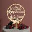 Giftota Cake Topper Endlich Rentner aus Holz mit LED Lichterkette - Tortendeko für Rentner - Rente, Ruhestand Deko