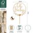 Giftota Oh Baby Cake Topper Holz mit LED Lichterkette - Oh Baby Tortendeko - Kuchenstecker für Babyparty Baby Shower Deko, Gender Reveal Partydeko