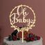 Giftota Oh Baby Cake Topper Holz mit LED Lichterkette - Oh Baby Tortendeko - Kuchenstecker für Babyparty Baby Shower Deko, Gender Reveal Partydeko