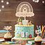 Tortendeko Einschulung, Holz Schulkind Tortendeko, Kuchen Deko Einschulung, Cake Topper Schulkind Kuchen Deko Torten Topper ABC 123 Kuchendeko Schulanfang für Mädchen Junge Schuleinführung Party
