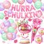 iZoeL SCHULKIND Deko Einschulung Deko Mädchen, HURRA SCHULKIND Girlande 2026 Folienballon Zuckertüte Folienballon 15 Luftballon 16 Konfetti Schulanfang Schuleinführung Deko