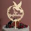 Giftota Cake Topper zur Konfirmation aus Holz mit LED Lichterkette - Tortendeko Konfirmation Deko für Junge Mädchen